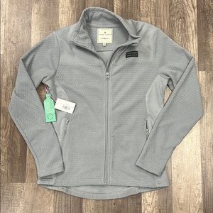 Simply Southern Recycle Zip Grey New With Tags